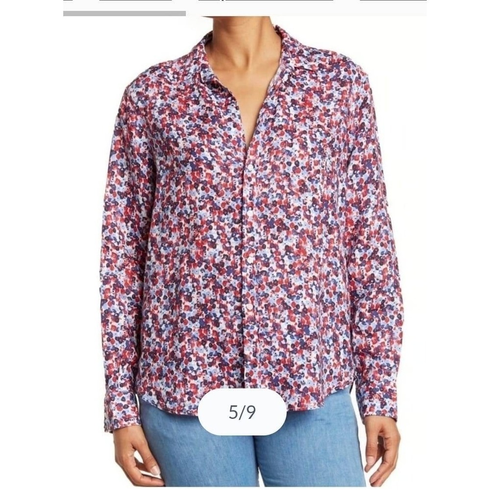 Frank & Eileen Eileen Button Down Shirt Woven in Italy M